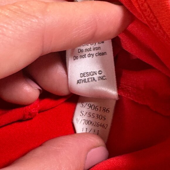 Athleta Malibu Hike Half Zip Pullover Sz XS Red - Picture 8 of 11